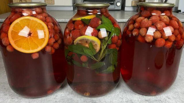 Компот из клубники и апельсина: на зиму, в кастрюле, на 3 литра, рецепты